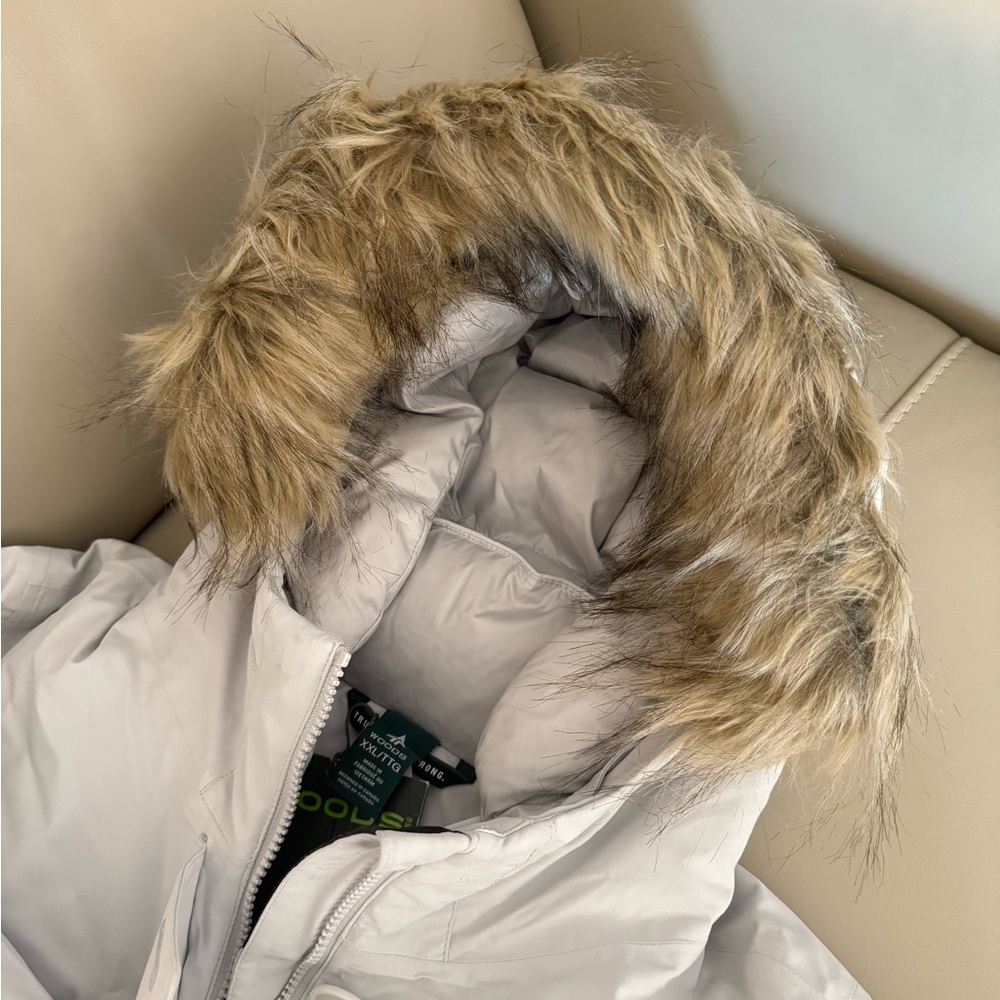 Woods™ silver gray color Women's Finlayson Down Parka XXL